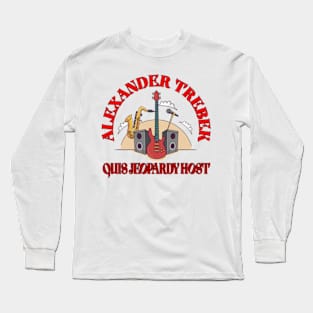 Alexander Trebek Game show Host T shirt Red Long Sleeve T-Shirt